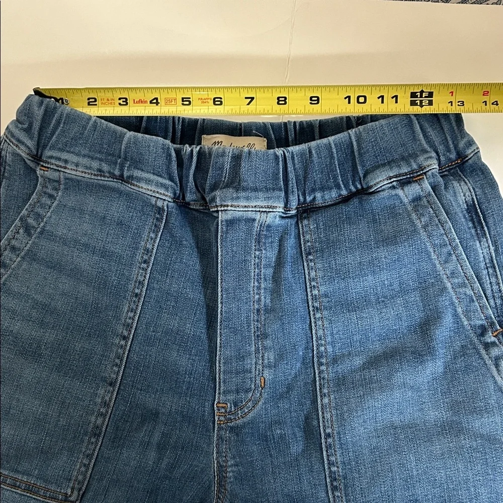 Madewell High Rise Pull-On Relaxed Crop Jeans